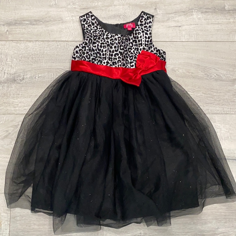 🦋Beach leopard tulle dress